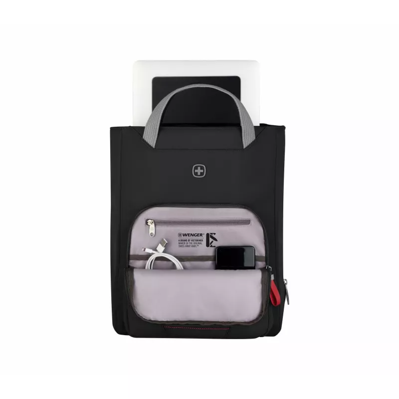 Damen-Tasche Wenger SwissGear Motion Vertical Tote 39,6 cm 15,6 Zoll Schwarz