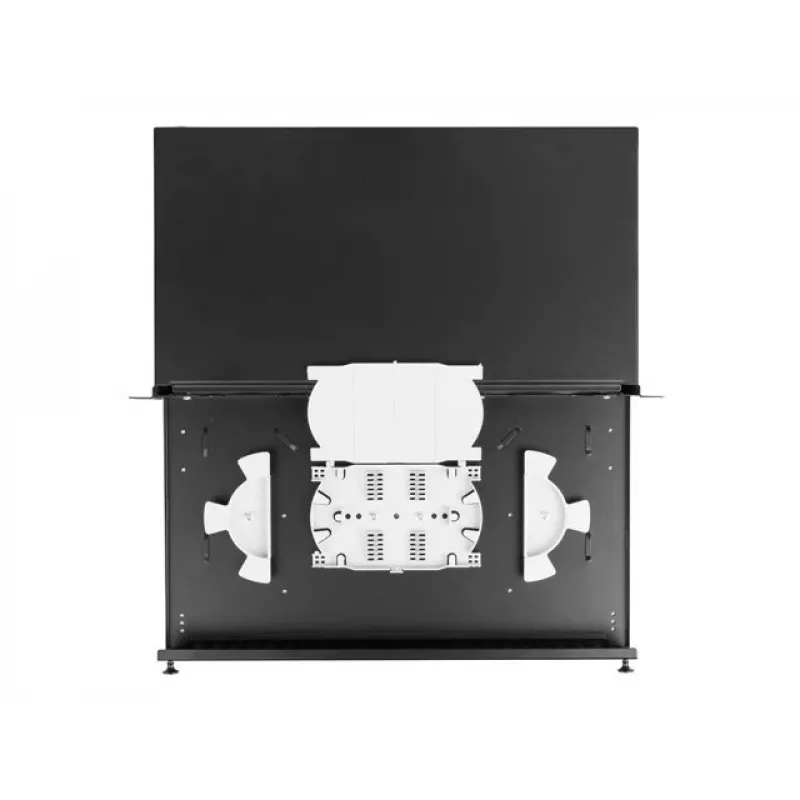 Patchfeld Lanberg FOP1-12SD-LQB 1U Stahl Schwarz Rackmontage