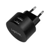 USB-Steckdosenadapter LogiLink PA0218 2x USB-Anschluss für Schnellladung 10,5 W
