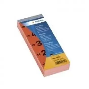 Selbstklebende Zahlenblöcke HERMA 1-500 Rot 28x56 mm