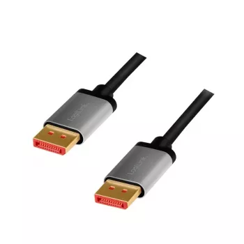 LogiLink DisplayPort-Kabel 1 m Schwarz Grau CDA0104