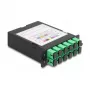 DeLOCK Fiber Optic HD Kassette MPO-Stecker auf 12× SC Simplex Buchse 12 Fasern Singlemode 9/125 µm
