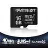 MicroSDHC-Speicherkarte PATRIOT PSF16GMDC10 — 16 GB, Class 10, UHS-I (U1), 80 MB/s, schwarz