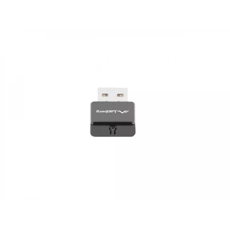 USB-WLAN-Adapter LANBERG NC-0300-WI, 2x interne Antennen 2 dBi, USB 2.0, bis zu 2400 Mbit/s, schwarz
