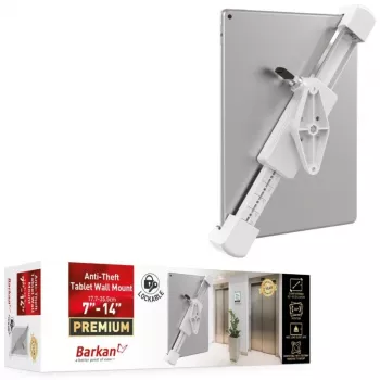 Tablethalterung BARKAN T70VL drehbare Wandhalterung mit Schloss für 7–14 Zoll Tablets