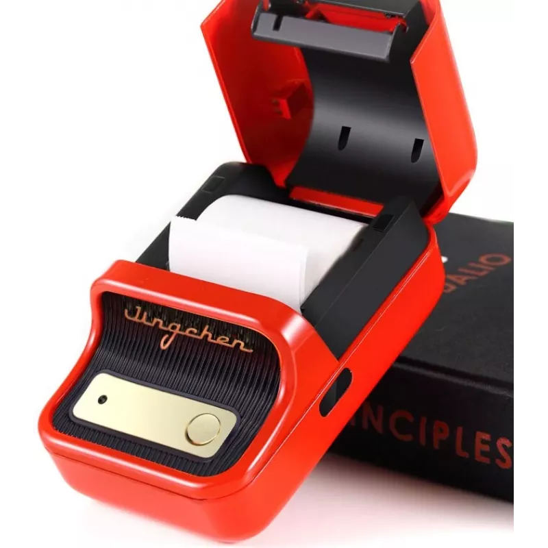 Etikettendrucker NIIMBOT B21S Rot — kompakter Thermo-Bluetooth-Drucker, 50 mm Druckbreite, 60 mm/s, 1200 mAh Akku