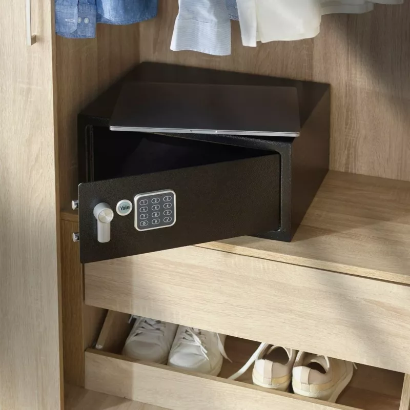 Freistehender Safe Yale YLV/200/DB2 Stahl Schwarz 24L Zahlenschloss