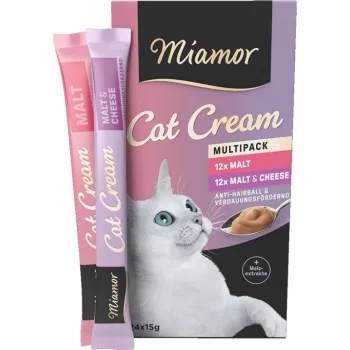 MIAMOR Cat Cream Malt - Katzenleckerlis - 24x15g