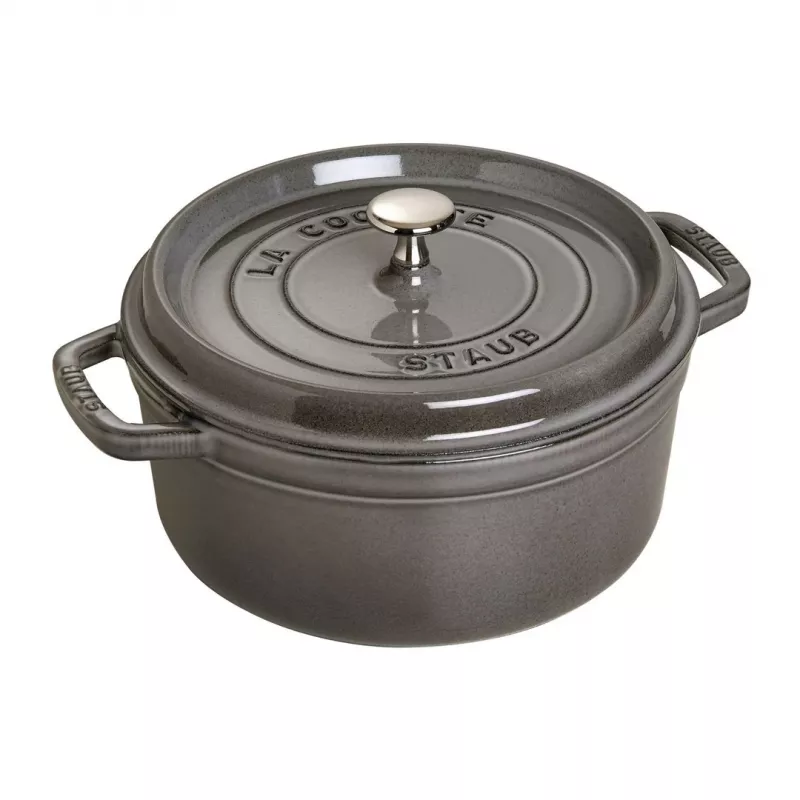 Staub 40509-312-0 Kochtopf 5,25 L rund Graphit, Grau