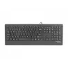 Natec Barracuda - Tastatur - US - Schwarz - Tastatur - US-Englisch - Schwarz