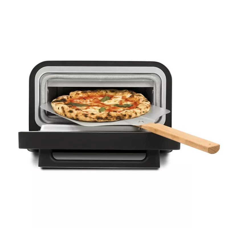 Pizzaofen G3FERRARI G10204 — Tisch-Pizzaofen, 1 Pizza, 1850 W, max. Ø 30 cm, Schwarz/Silber