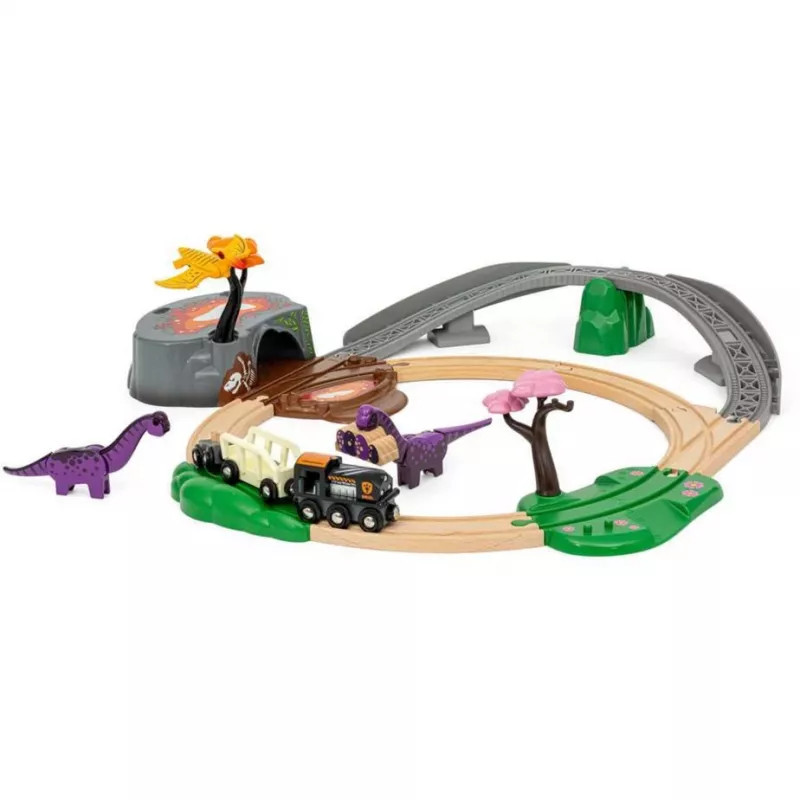 Brio World Dinosaurier Abenteuer-Set, Bahn