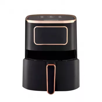 Heißluftfritteuse HEINRICH'S HFR 8216 — 5,0 L, 1450 W, Schwarz, LED, Touch-Steuerung