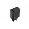 NATEC AC-Schnellladegerät für den Innenbereich, kabelgebunden, Ribera – 18 W (5–15 V, bis zu 3 A), 1× USB-A, Huawei FCP/SCP, schwarz