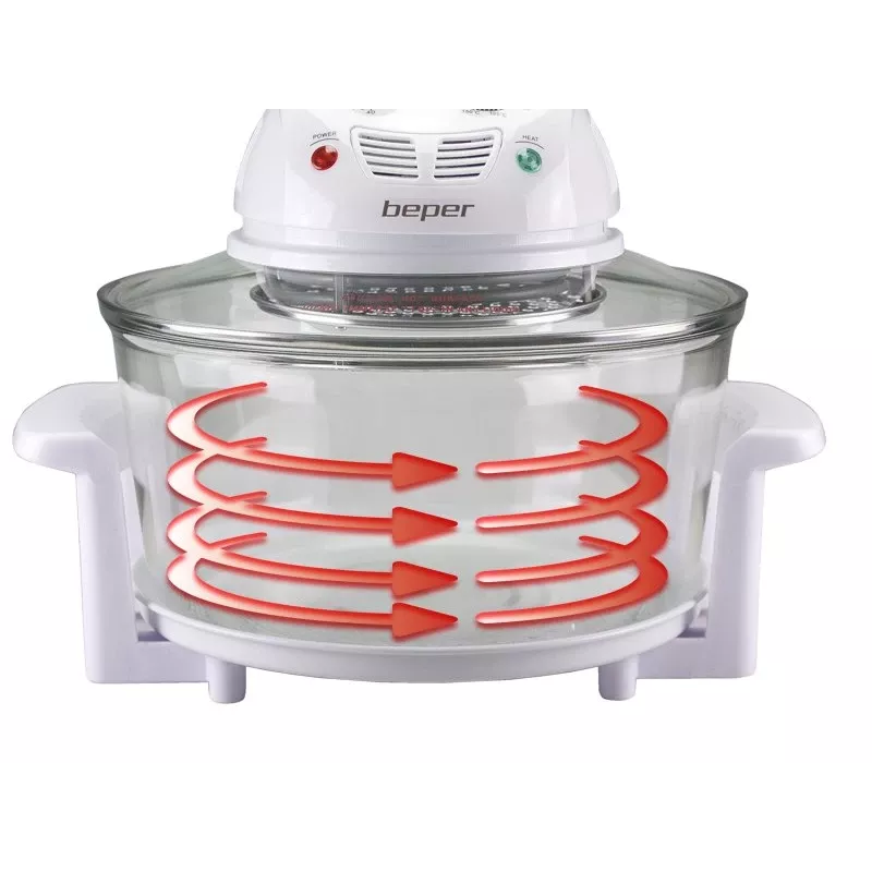 Elektrischer Dampfgarer Beper BF.640 2-stöckig, einstellbarer Timer, Tisch-Dampfgarer