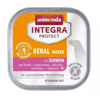 Animonda Integra Protect Nieren Nassfutter für Hunde mit Schwein, 150 g