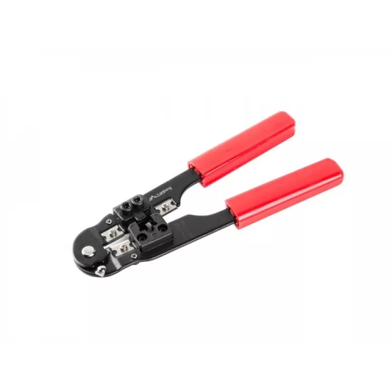 LANBERG Netzwerk-Werkzeugset Tester Abisolierer Crimpzange NT-0301 – RJ-12-Stecker-Unterstützung