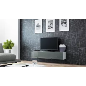 Cama TV-Ständer VIGO 140 30/140/40 weiß/grau glänzend