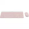 Logitech Slim Wireless Combo MK470 - Tastatur-Maus-Set - Funk - 2,4 GHz - QWERTY - rosé (920-011314)