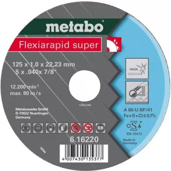 Trennscheibe Metabo 616226000 flache Mitte für Edelstahl