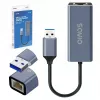 Netzwerkschnittstellenadapter SAVIO AK-83 USB Typ-A auf RJ-45 Stecker, 5 Gbit/s, schwarz