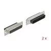 Drahtverbinder DeLOCK 66725 D-Sub HD 44-polig Schwarz Silber