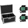 LED-Lichtset EUROLITE CLS-9 QCL RGB/WW 9x7W — 9 Scheinwerfer, QCL RGB/WW LEDs, je 7W