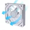 Computergehäuselüfter Lian Li Uni Fan 12RSLIN3W 120 mm Weiß, 12 V, 0,2–2100 U/min, 2,66 mmH2O, FDB