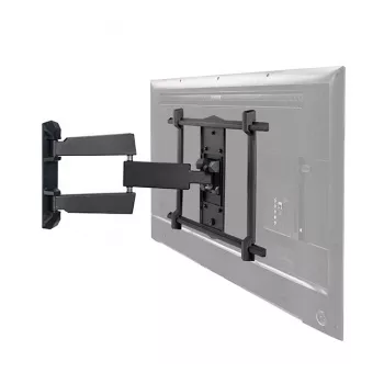 B-Tech Ultraflache Doppelarm-Wandhalterung für Flachbildschirme VESA 600x400 35 kg