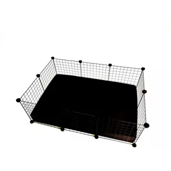 C&C Modular Käfig 3x2 110x75 cm Meerschweinchen, Igel, schwarz