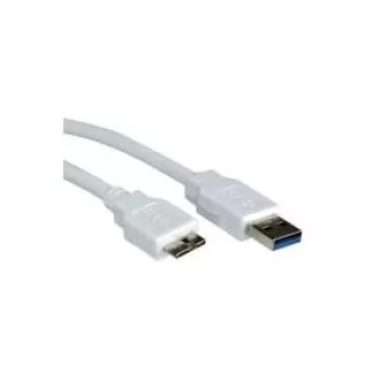 VALUE - USB-Kabel - 9-poliger USB Typ A (M) - 10-poliger Micro-USB Typ B (M) - 15 cm (USB 3.0) - Weiß (11.99.8876)