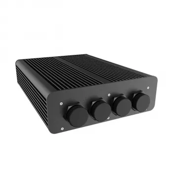 Akasa Pascal TX Plus Thin-mini-ITX-Gehäuse für Intel, IP65-geschützt, lüfterlos - schwarz