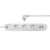 Intelligente Steckdosenleiste Denver SHP-300U 3 AC-Steckdosen Typ E 4 Weiß
