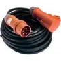 AS Schwabe Stromverlängerungskabel [CEE-Stecker – CEE-Kupplung] 32 A Schwarz 25,00 m 61025 (61025)