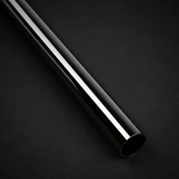 Bitspower None Chamfer Messing Hard Tubing 14 mm AD, 500 mm, Schwarz Glanz