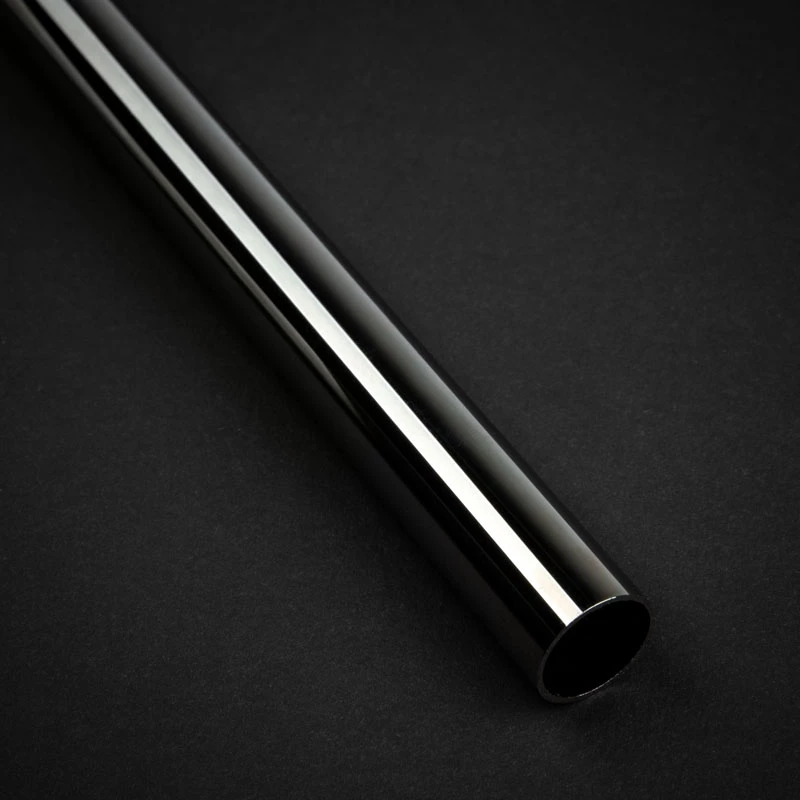 Bitspower None Chamfer Messing Hard Tubing 14 mm AD, 500 mm, Schwarz Glanz