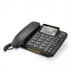 Analoges Telefon Gigaset DL380 mit Anruferkennung, kabelgebundener Hörer, schwarz