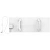 AENO Premium Eco Smart Heater, 700 W, gehärtetes Glas, Infrarot- + Konvektionsheizung, LED-Display, Steckertyp: Europa (Typ E/F), WEISS