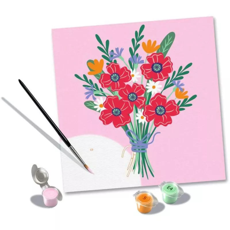Malset Ravensburger CreArt — Mohnblumenstrauß (Kreativset, Modell 25519)