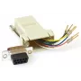 Kabel-Gender-Changer MicroConnect SAD008 — RJ45 F auf DB9 F, beige