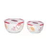Schüssel-Set OURSSON BS4781RC/DC Rund Keramik 3L Weiß 2 Stk.