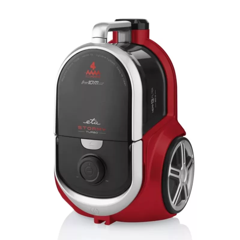 ETA | Staubsauger | ETA351790000 Stormy Turbo | Beutellos | Leistung 800 W | Staubkapazität 2,2 L | Schwarz/Rot