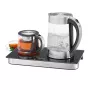 ProfiCook PC-TKS 1056 Wasserkocher 1,7 L Schwarz, Edelstahl, Transparent