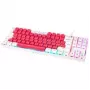Mechanische Gaming-Tastatur GAMIAC TKL90G mit Kailh Red Schaltern, Tenkeyless, Weiß/Rot