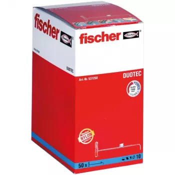 Fischer 537258 Schraubdübel / Wanddübel 50 Stk. Schrauben- & Dübelset 50 mm