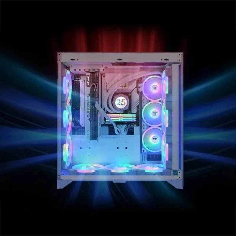 Thermaltake SWAFAN EX14 ARGB 140mm 3er-Pack Gehäuselüfter - Hortensienblau