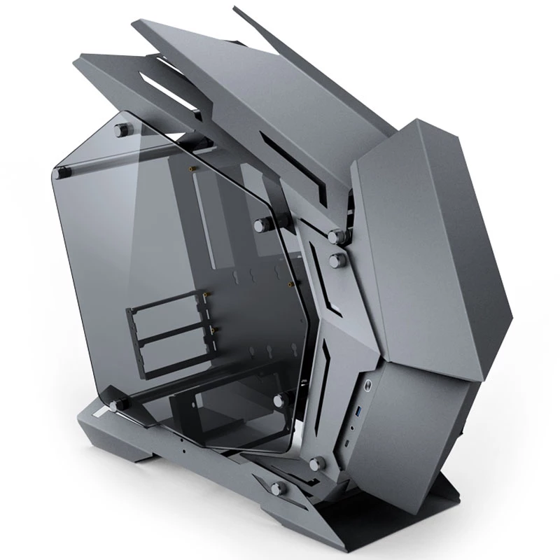 Jonsbo MOD3 Mini Micro-ATX Tower Showcase Tempered Glass - Grau - Tower