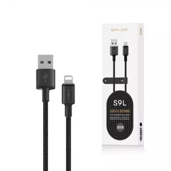 USB-A auf Lightning Kabel Orsen S9L 1 m 2,1A — schwarz