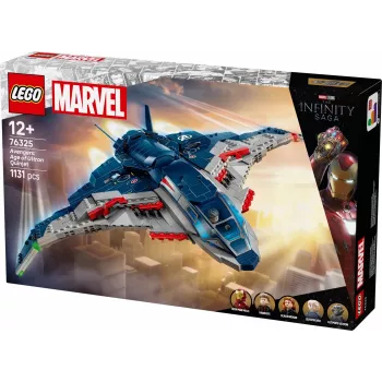 LEGO Quinjet Bauset 76325 — Marvel, 1131 Teile, 5 Minifiguren, für 12+, 280×450×300 mm