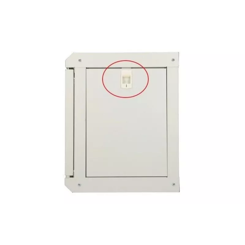 Wandmontierter Schrank Extralink Rackmount-Gehäuse 6U 10 Zoll Grau Schlüsselschloss Kabelmanagement